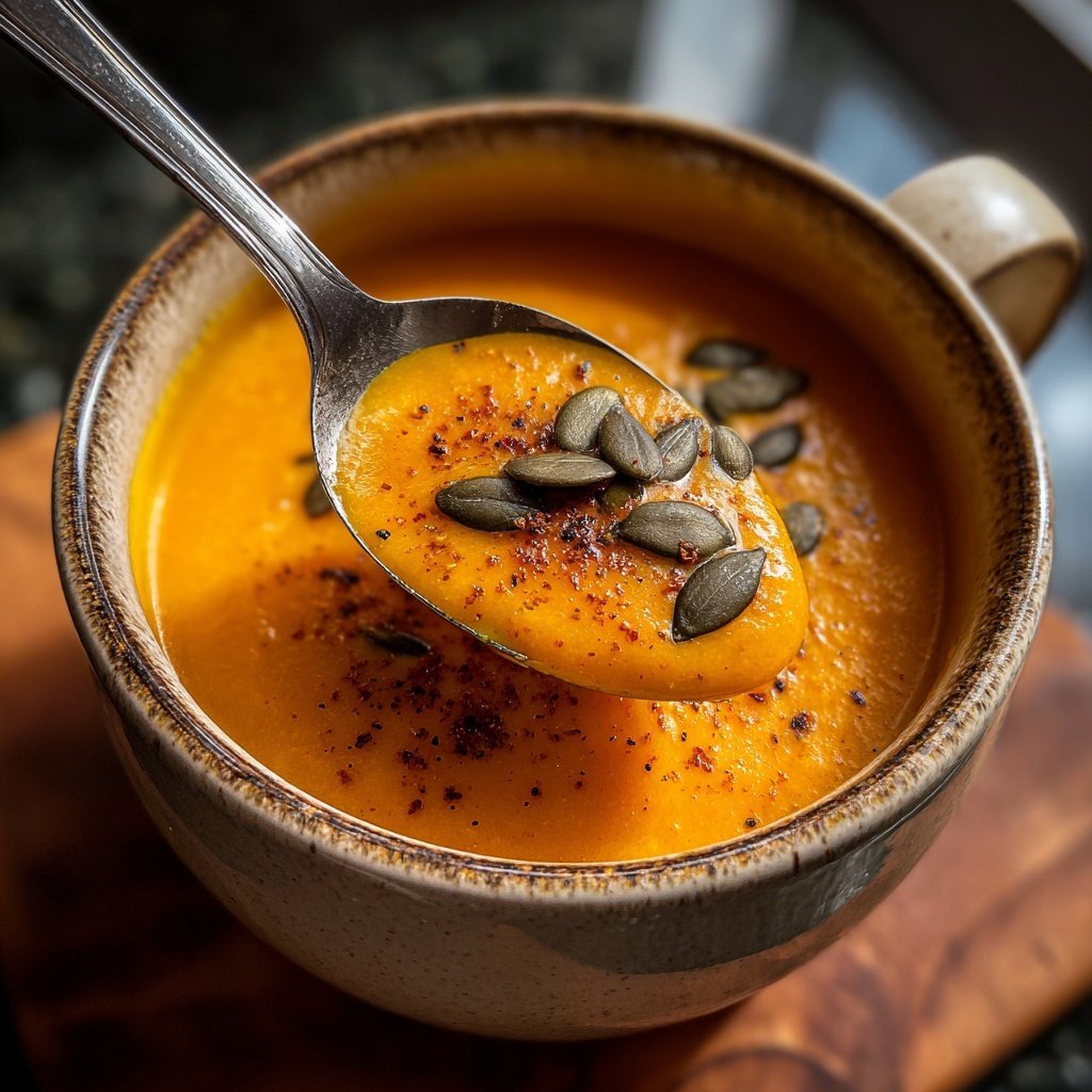 Kürbissuppe cremig ohne Milch