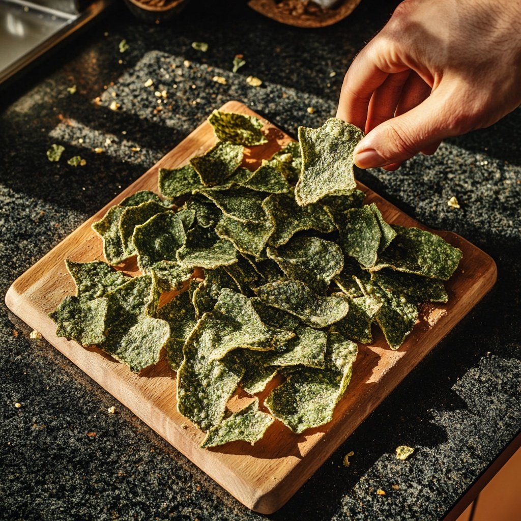 Grünkohl Chips als gesunder Snack
