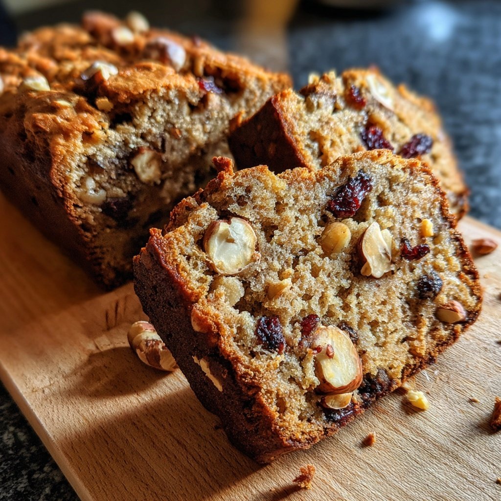 Bananenbrot mit Haselnüssen