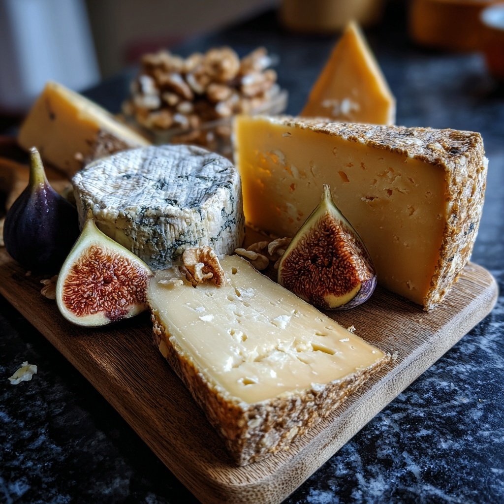 Valentins-Käseplatte mit Feigen