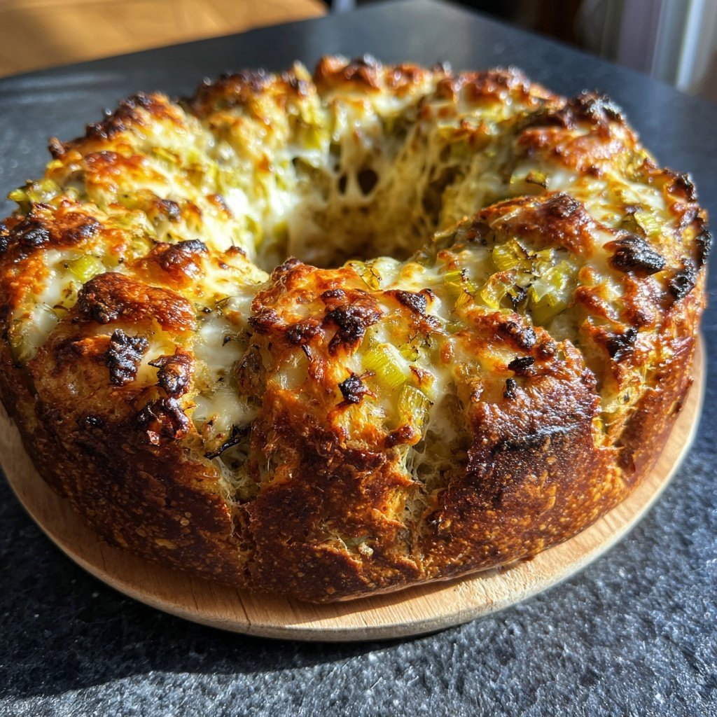 Zupfbrot Mit Lauch Und Käse