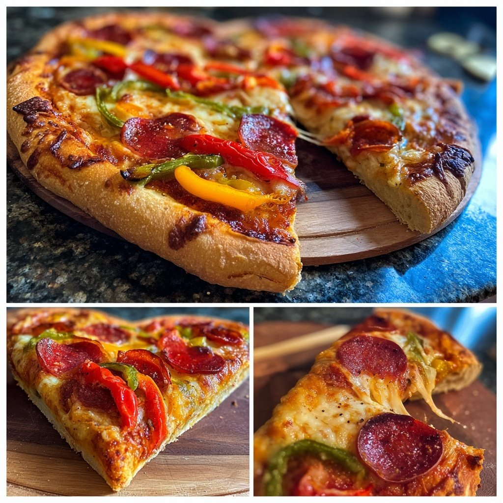 Valentins-Pizza in Herzform