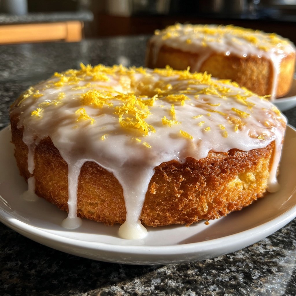 Zitronenkuchen mit Frischkäse-Topping