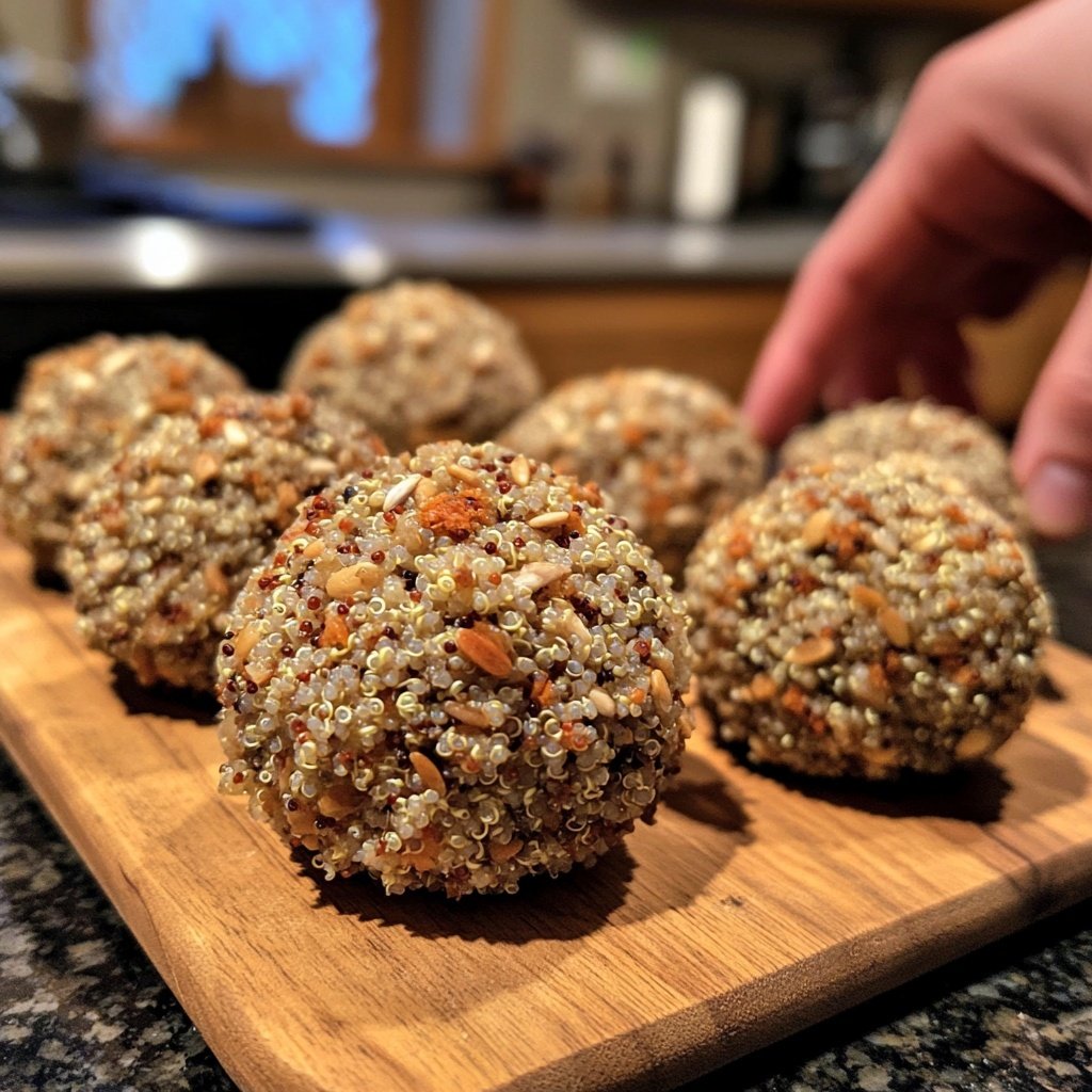 Protein Bällchen gesunder Snack